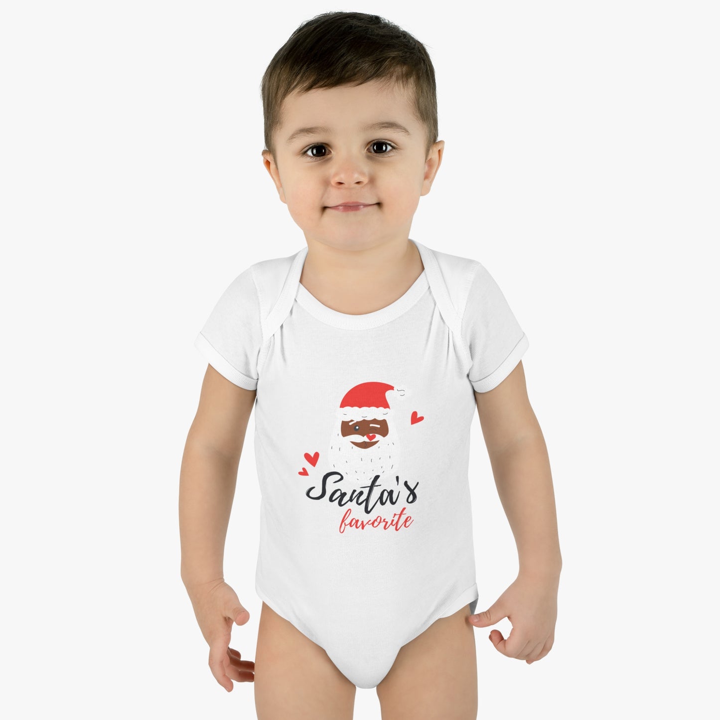 Santa's Favorite, Infant Baby Rib Bodysuit