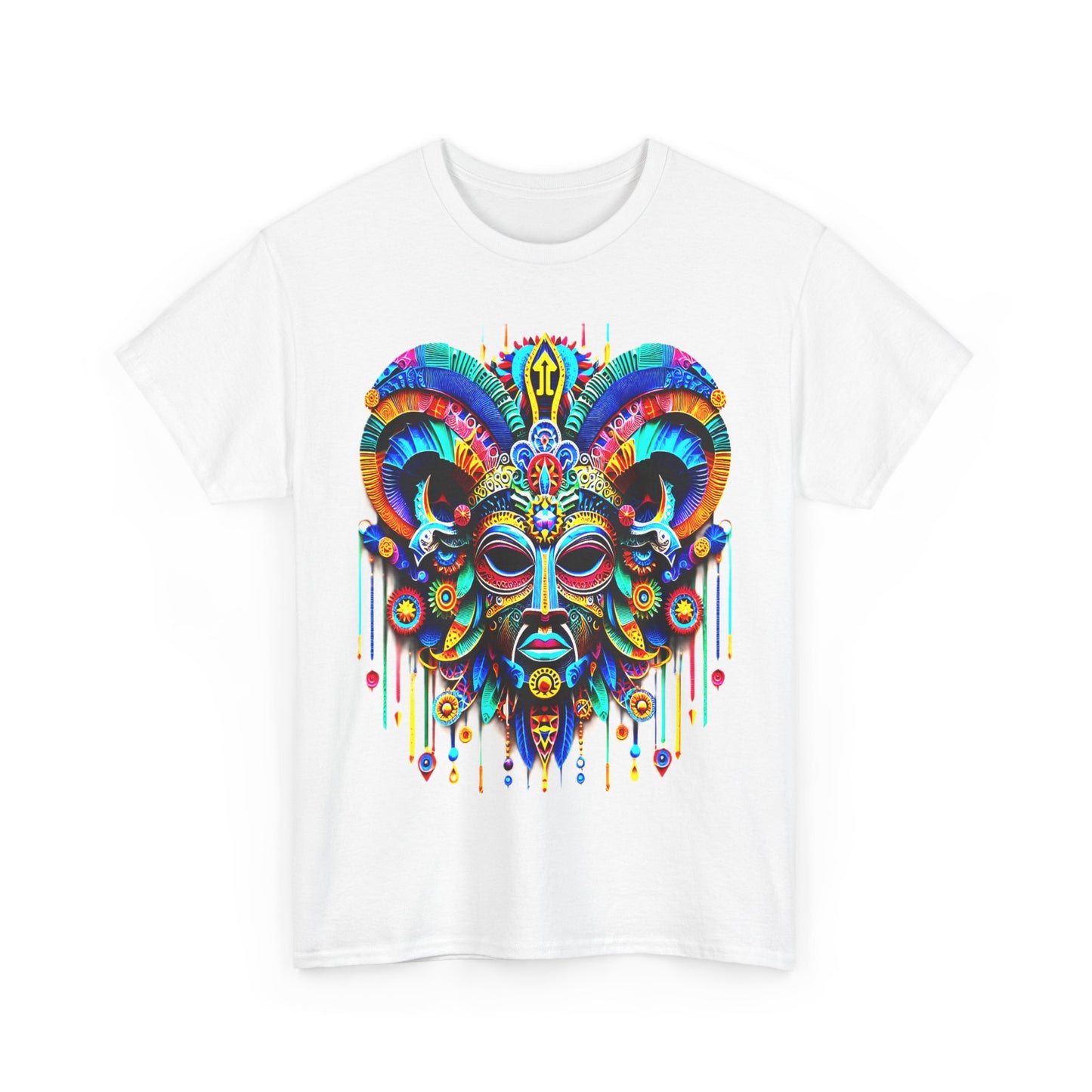 Sagittarius Mask, Unisex Heavy Cotton Tee