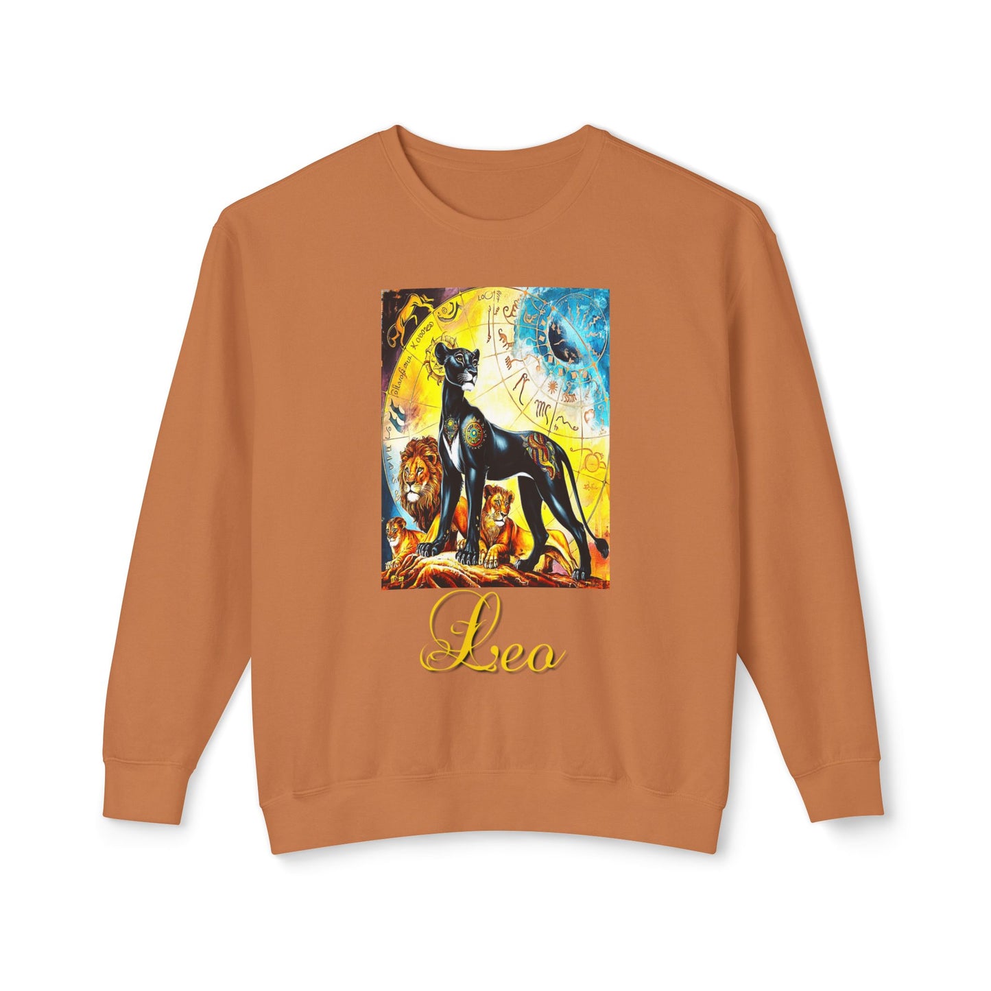 Leo, Unisex Lightweight Crewneck Sweatshirt