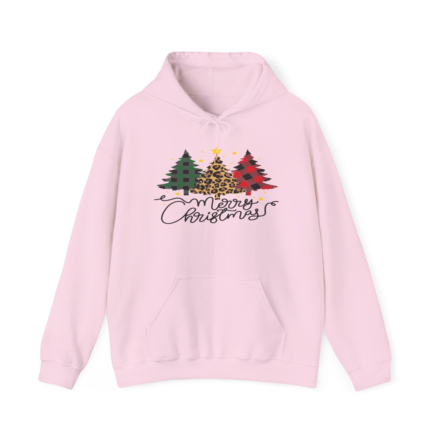 Patchwork Christmas Trees, Unisex Heavy Blend™ Hooded Sweatshirt