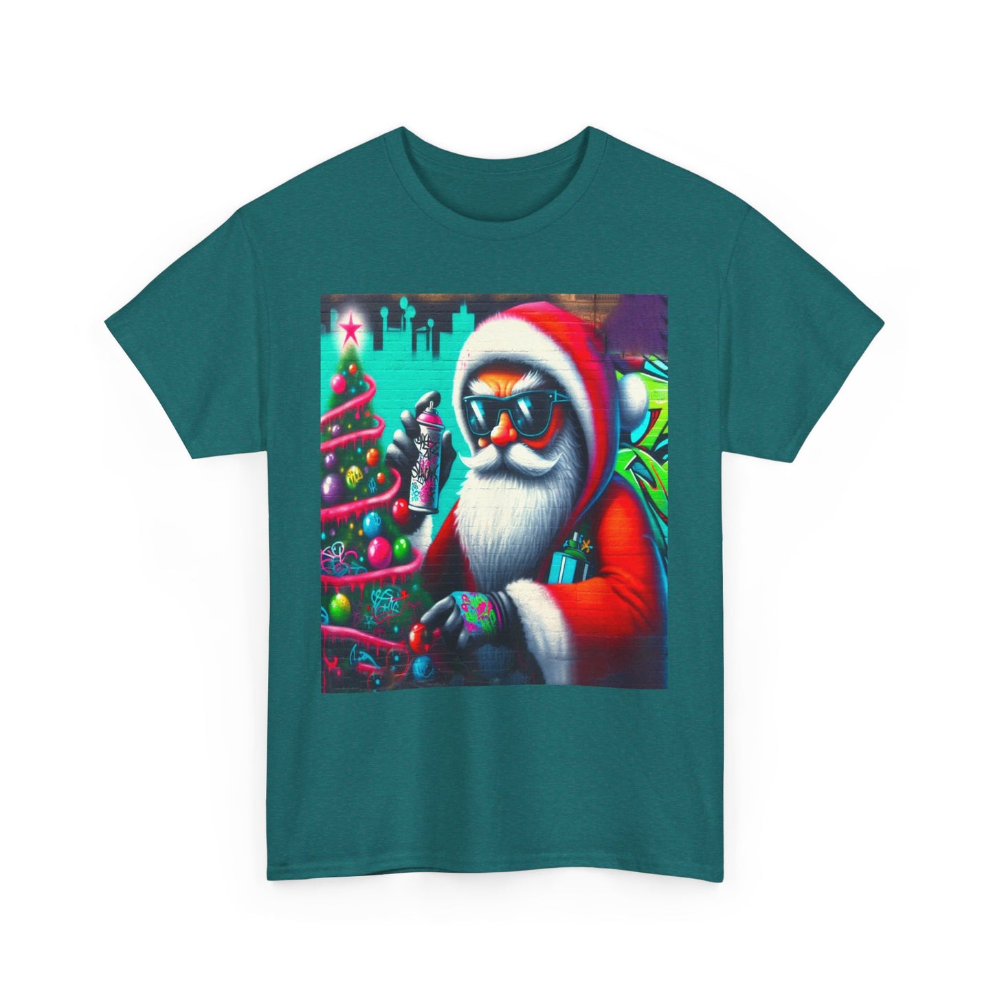 Graffiti Santa II, Unisex Heavy Cotton Tee