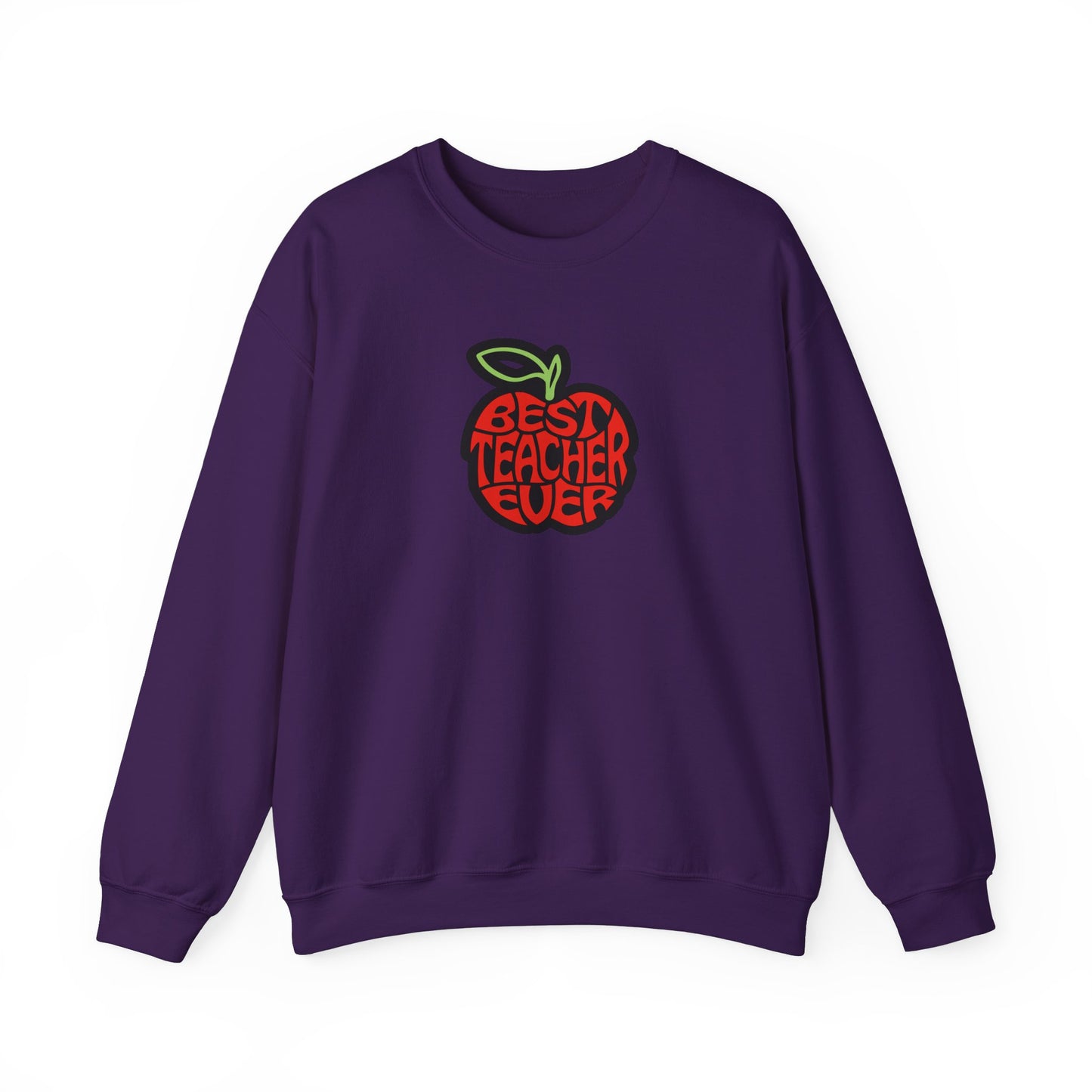 Best Teacher Ever (Red Apple) Unisex Heavy Blend™ Crewneck Sweatshirt