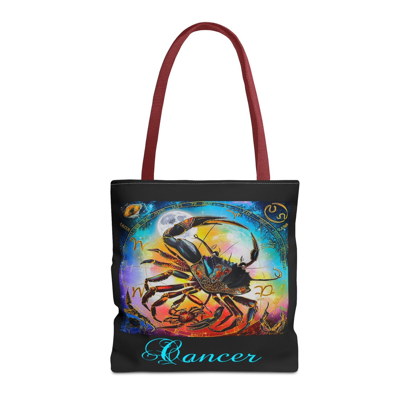 Cancer Black Tote Bag, 3 Sizes