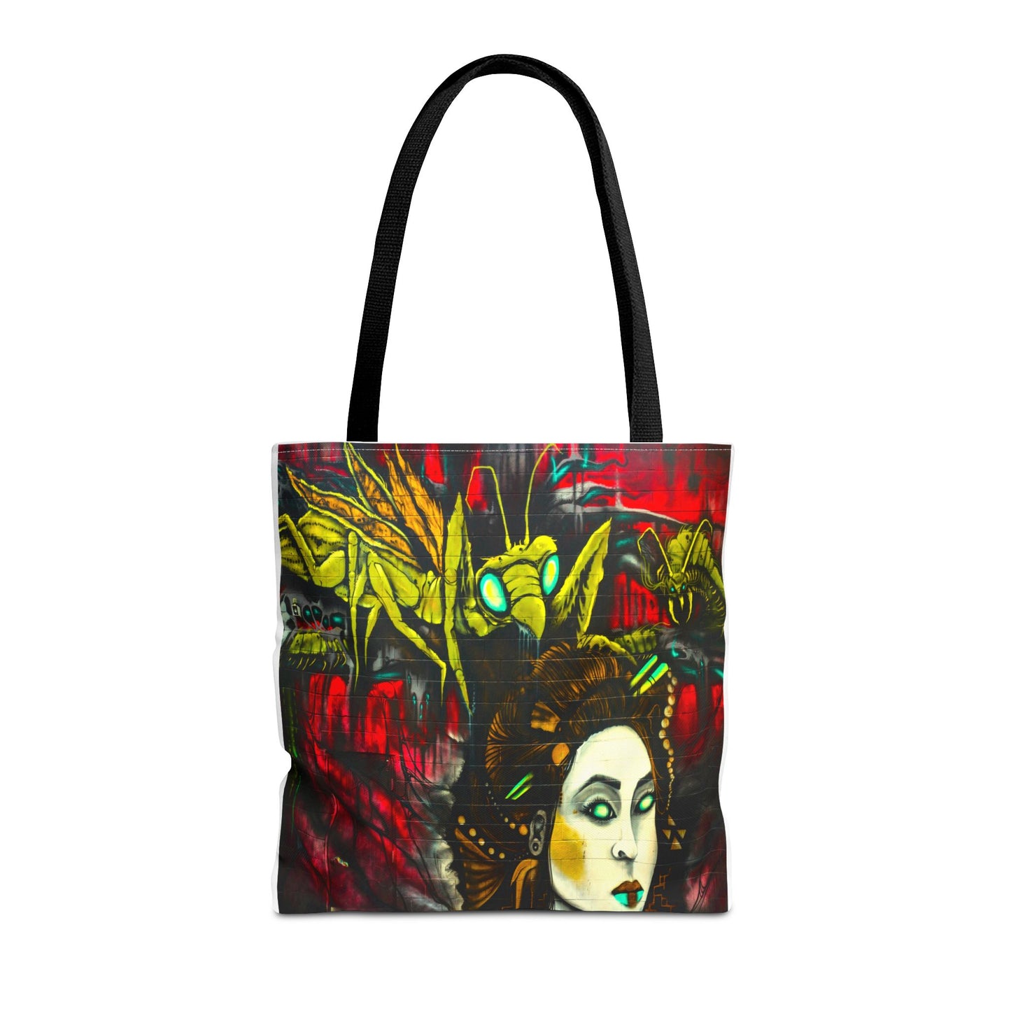 Alien Grasshopper Tote Bag, 3 Sizes