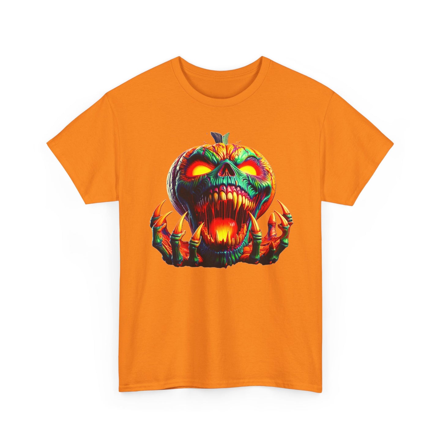 Zombie Pumpkin I, Unisex Heavy Cotton Tee