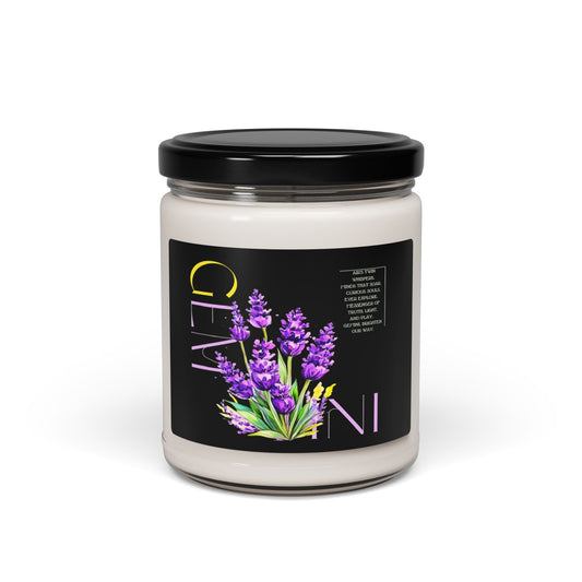 Gemini Lavender Black Soy Candle, 10 Scents