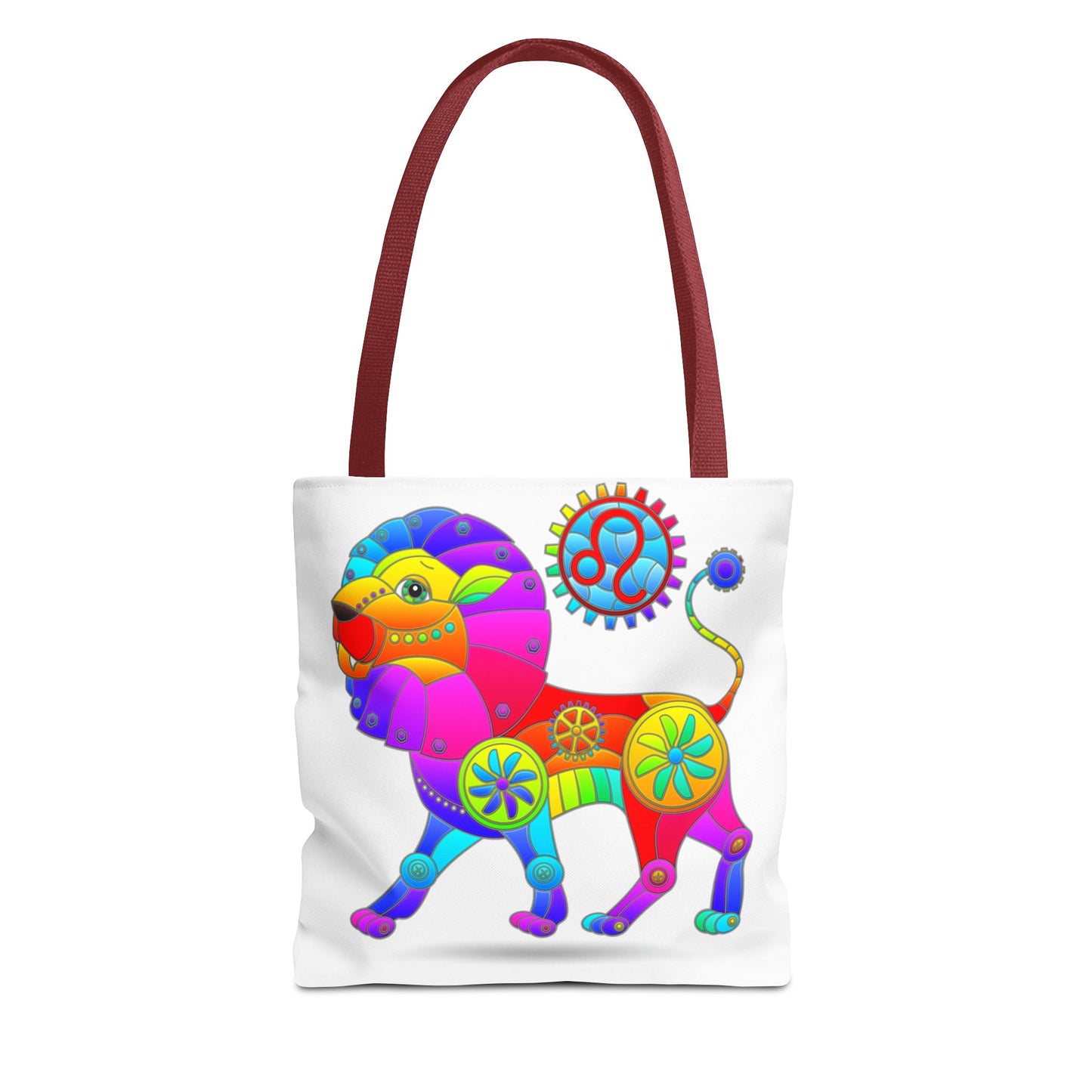 Leo Rainbow Steampunk, White Tote Bag