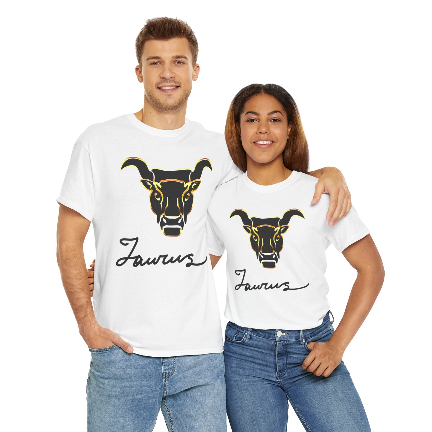 Taurus Bull, Unisex Heavy Cotton Tee