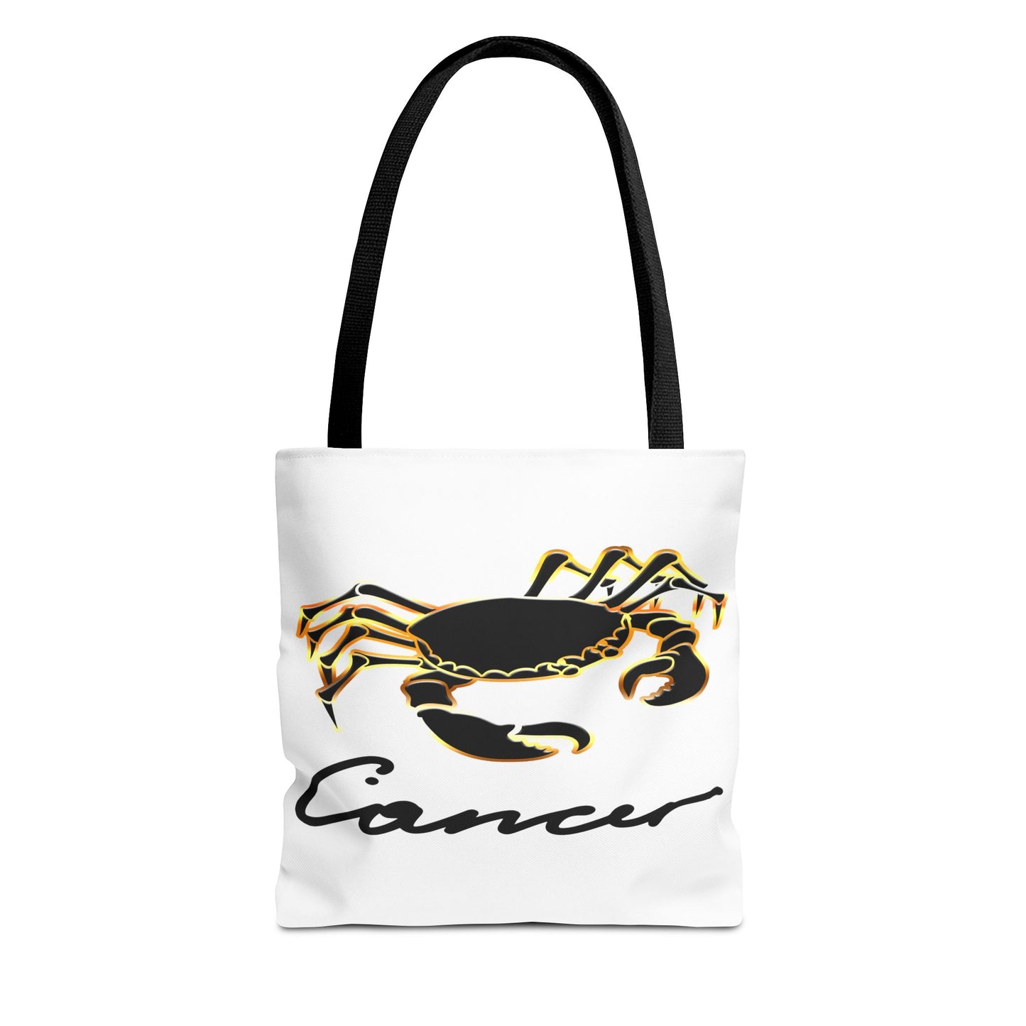 Cancer Crab White Tote Bag, 3 Sizes