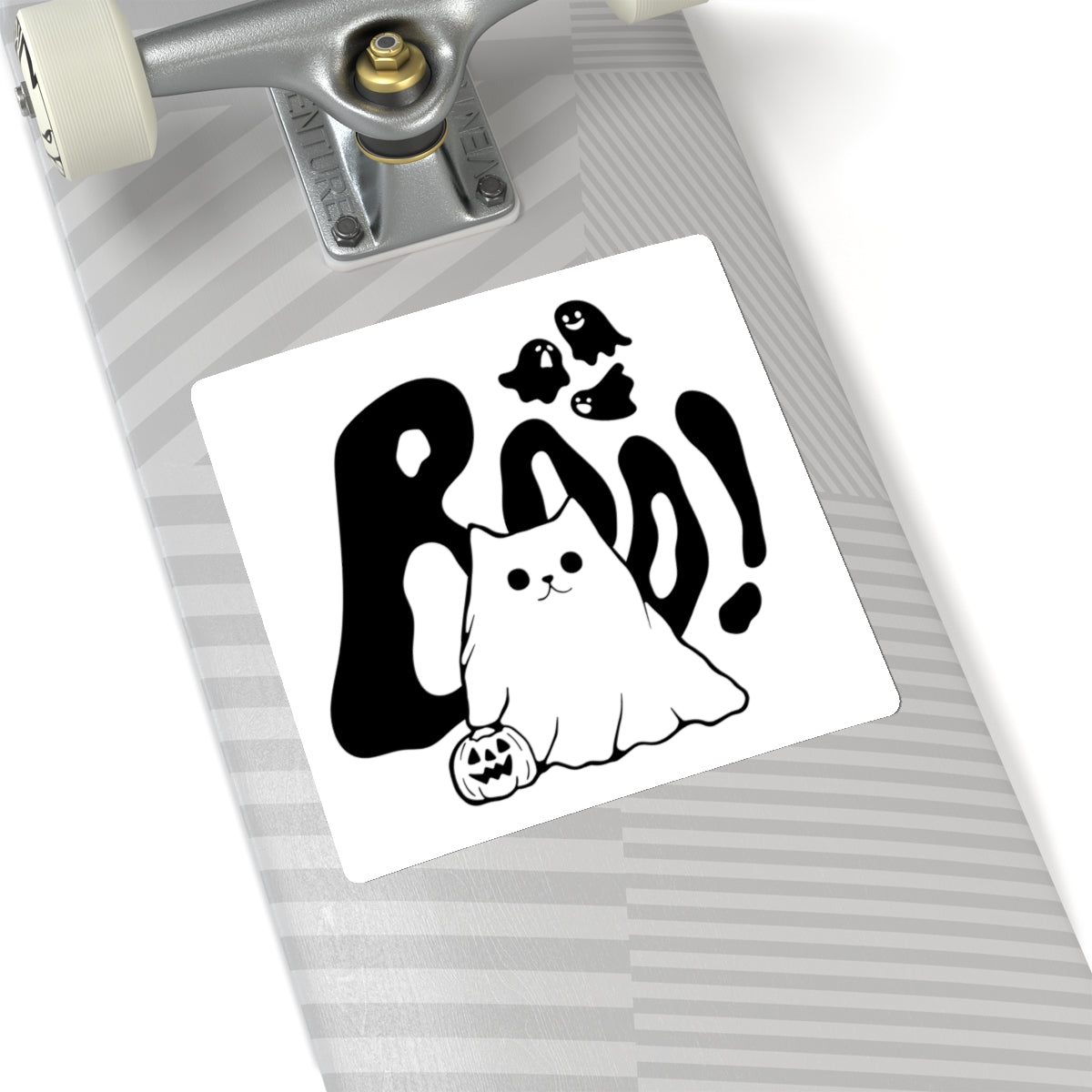 Halloween Ghost Cat, Kiss-Cut Stickers