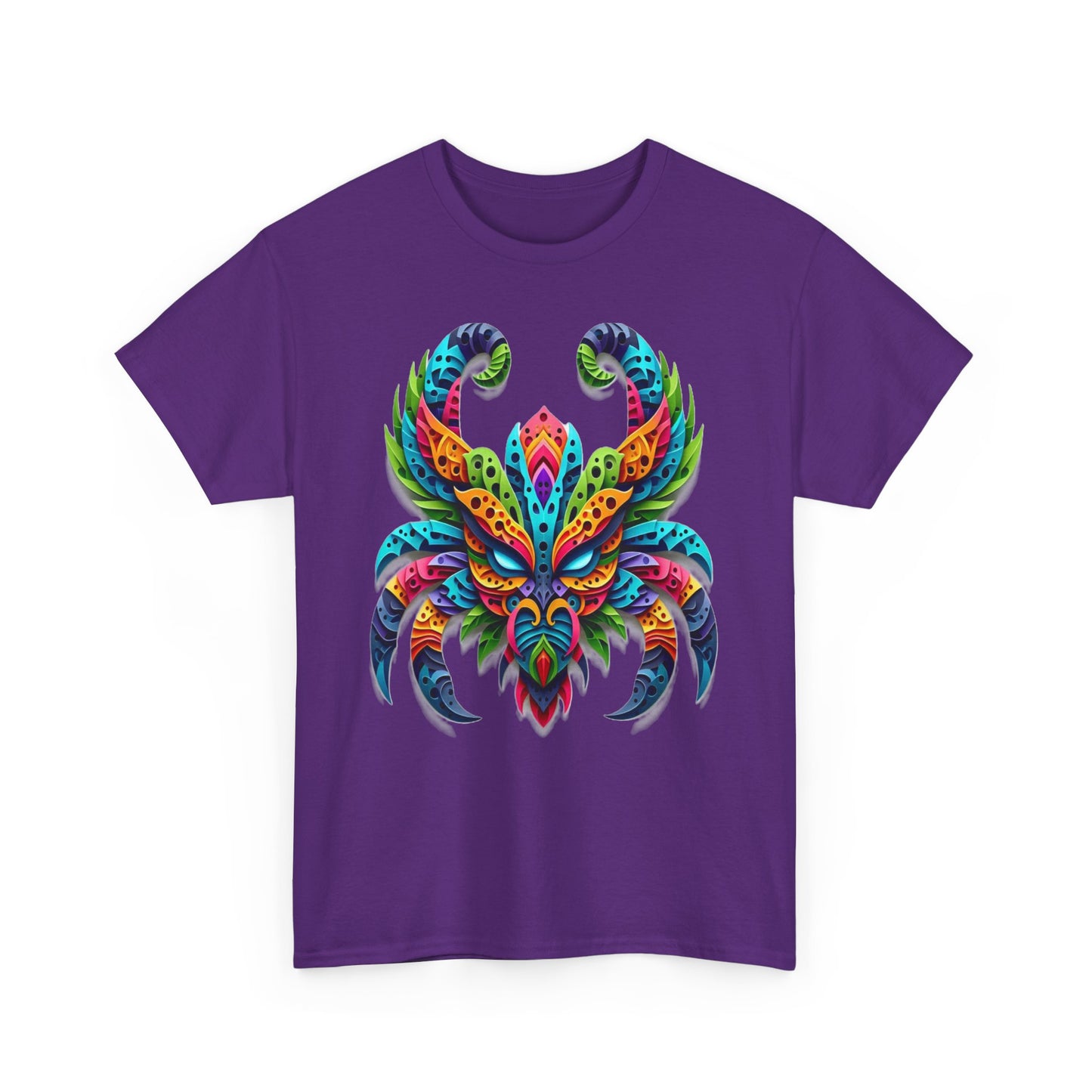 Scorpio Mask, Unisex Heavy Cotton Tee