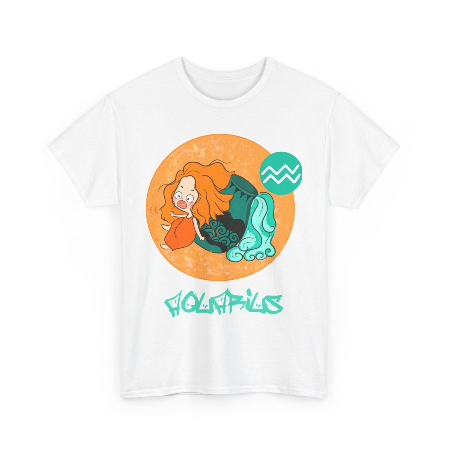 Aquarius Chibi Water Bearer, Unisex Heavy Cotton Tee