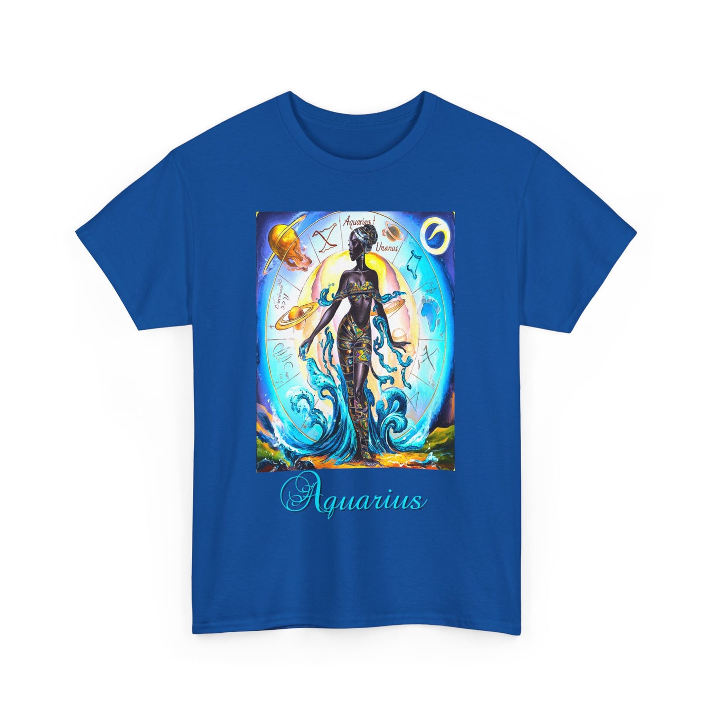 Aquarius, Unisex Heavy Cotton Tee