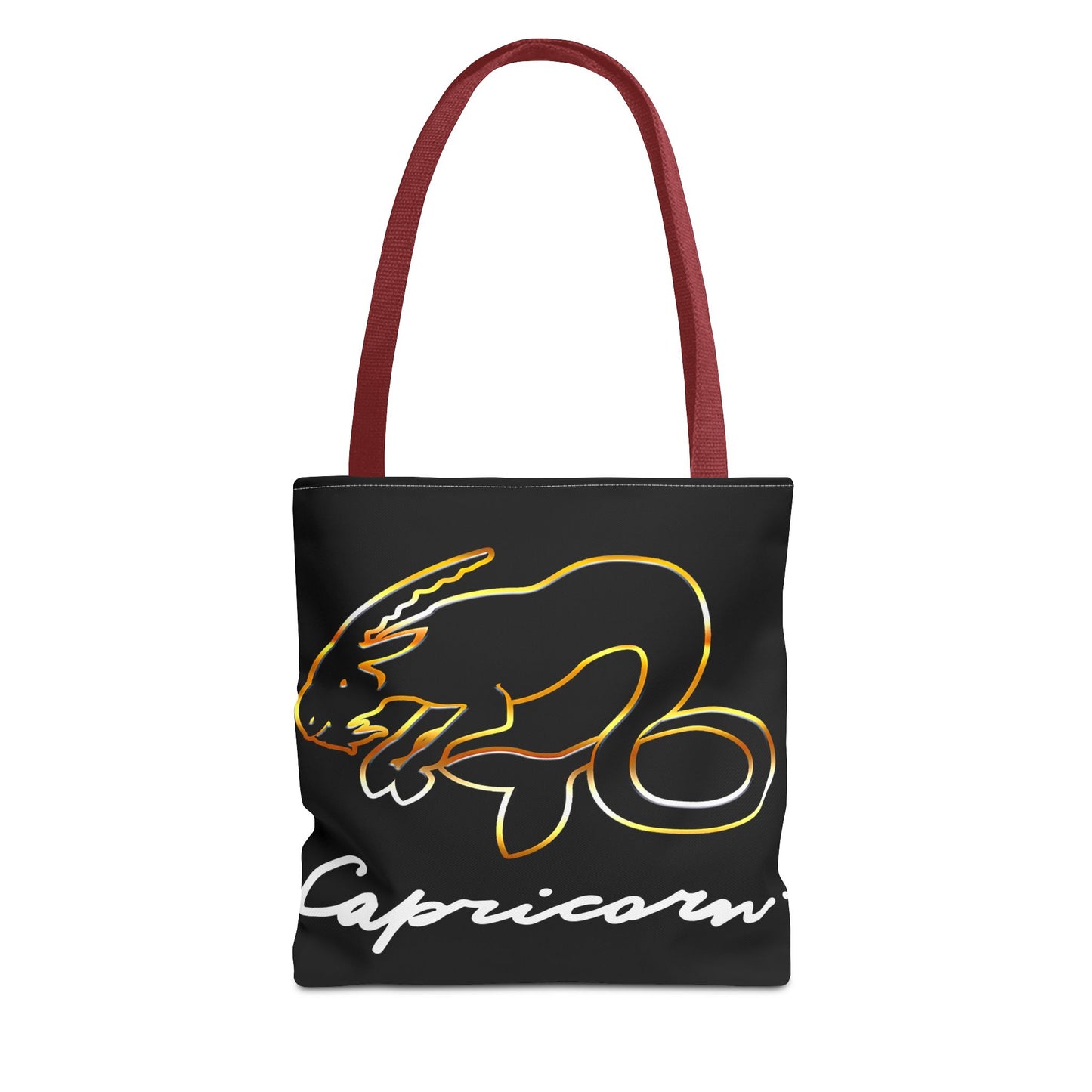 Capricorn Goat Black Tote Bag, 3 Sizes