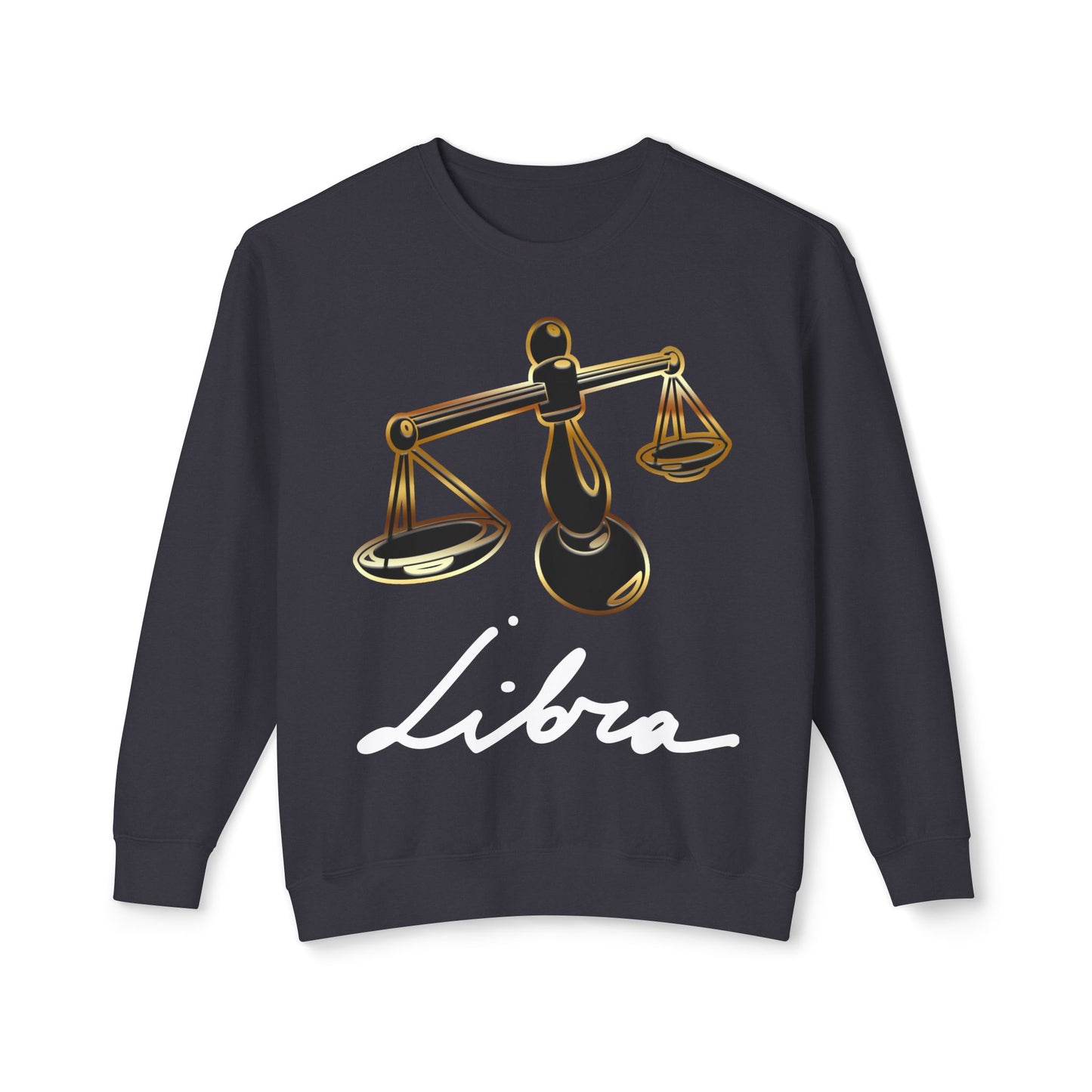 Libra Scales, Unisex Lightweight Crewneck Sweatshirt