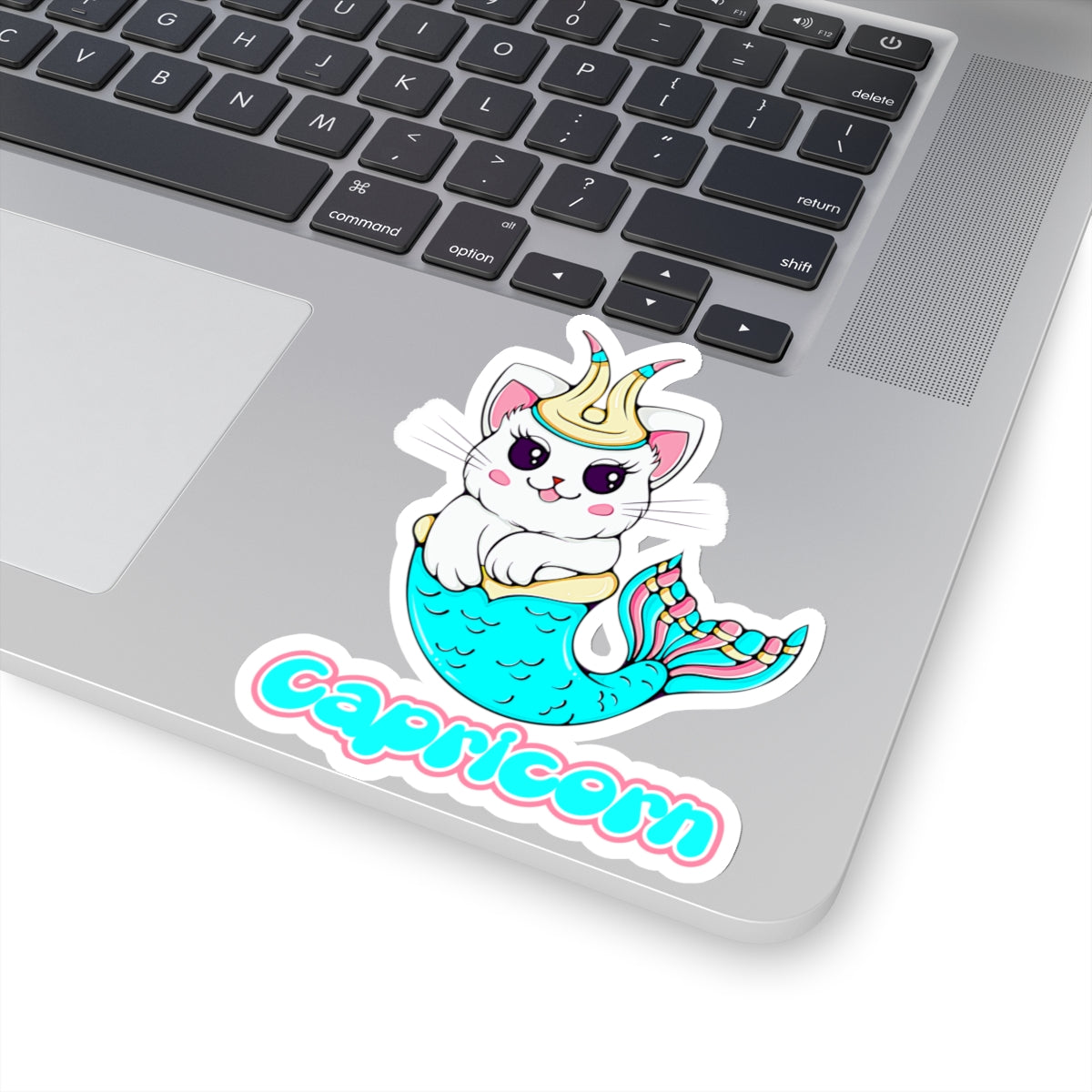 Capricorn Anime Cat, Kiss-Cut Stickers