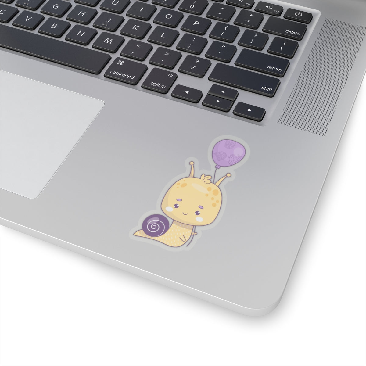 Purple Birthday Snail, Kiss-Cut Stickers