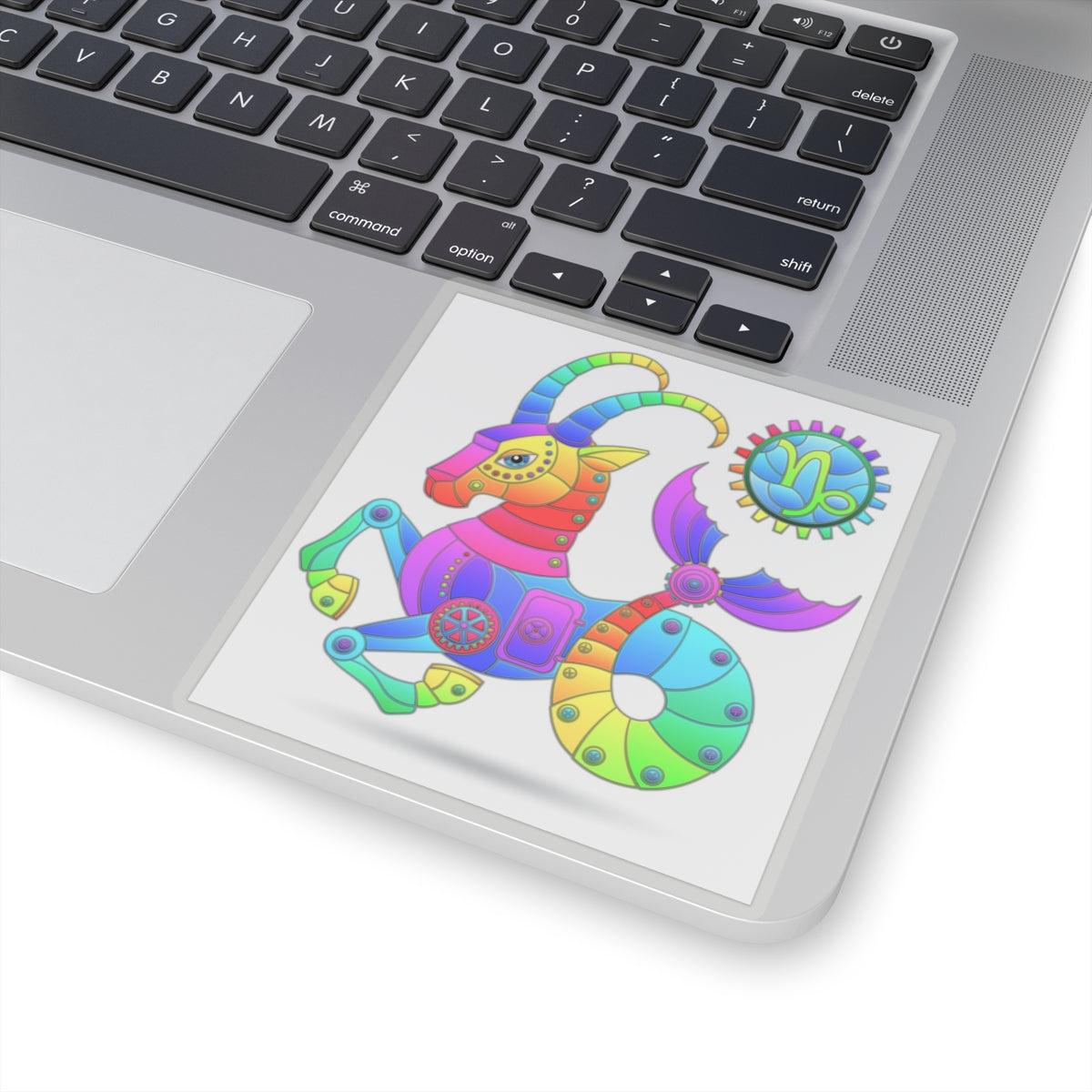 Capricorn Rainbow Steampunk, Kiss-Cut Stickers