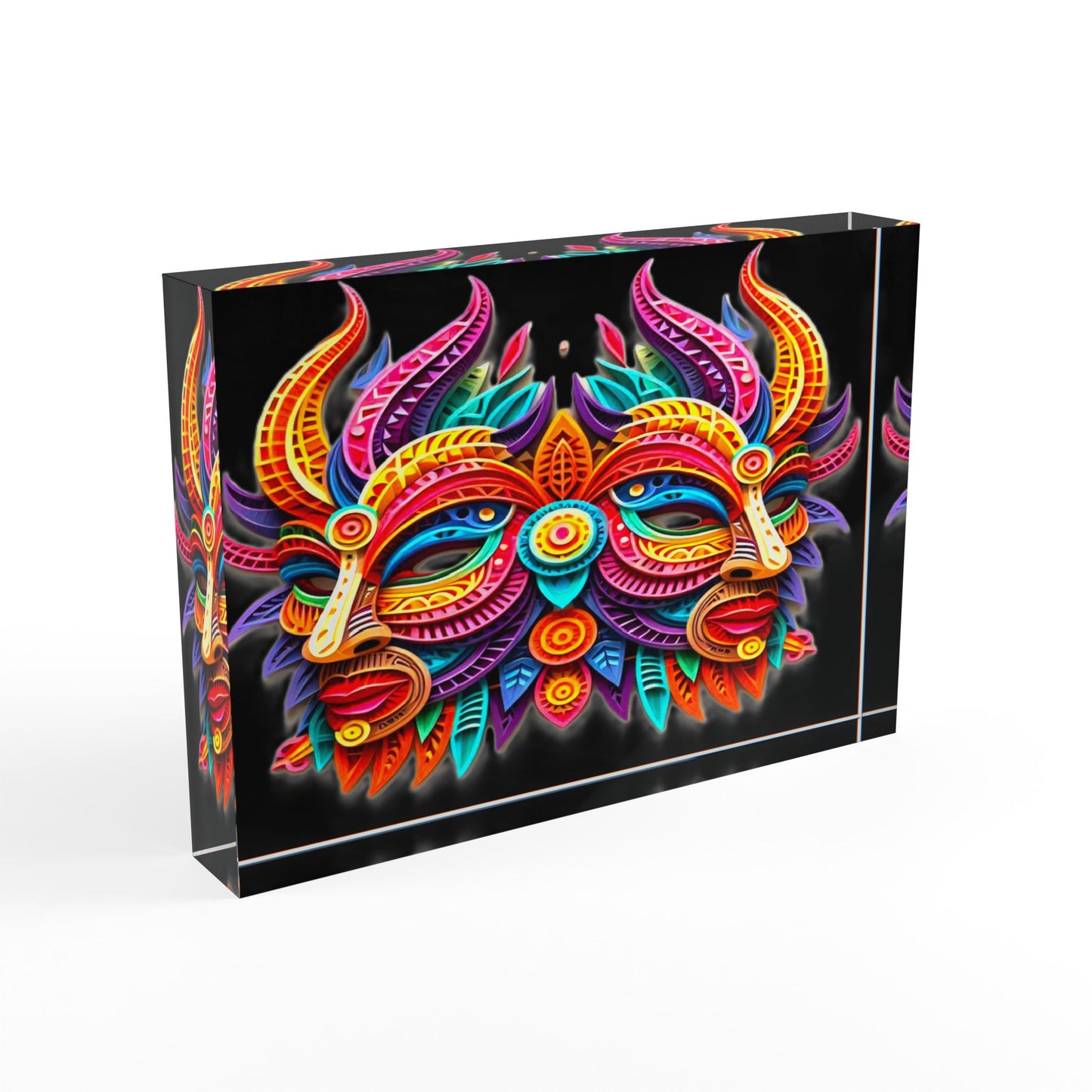 Gemini Masks, Photo Block (Black)