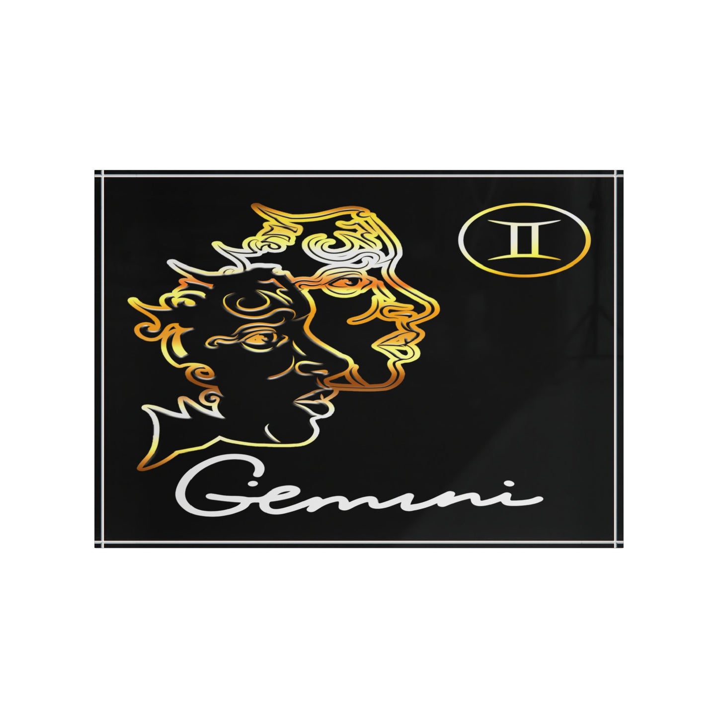 Gemini Twins Photo Block, Black