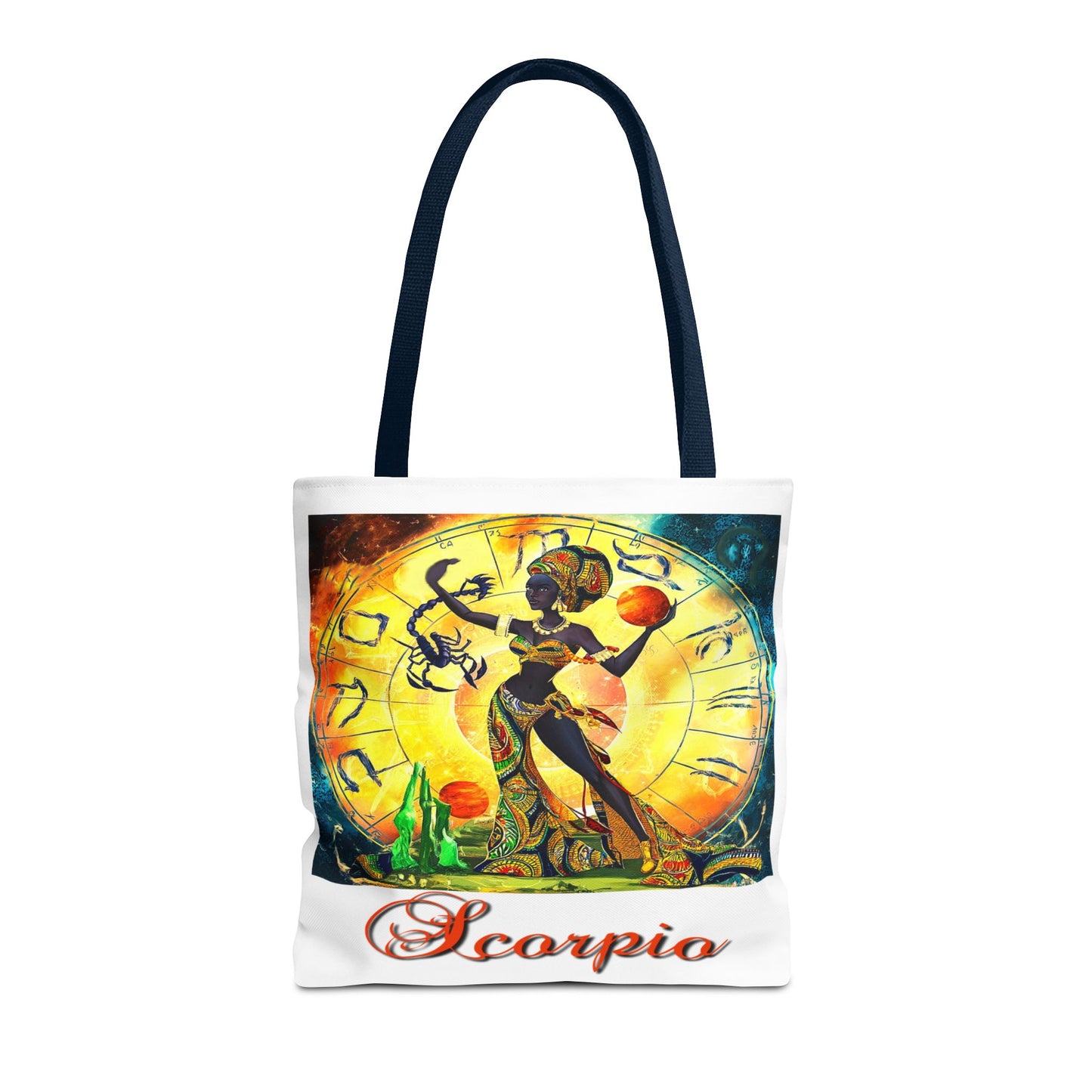 Scorpio White Tote Bag, 3 Sizes