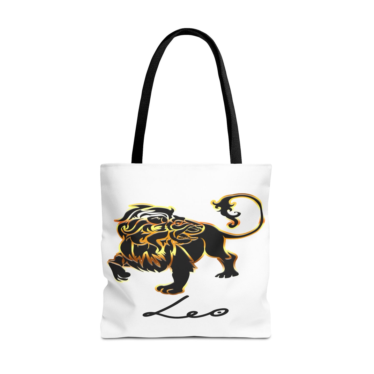 Leo Lion White Tote Bag, 3 Sizes