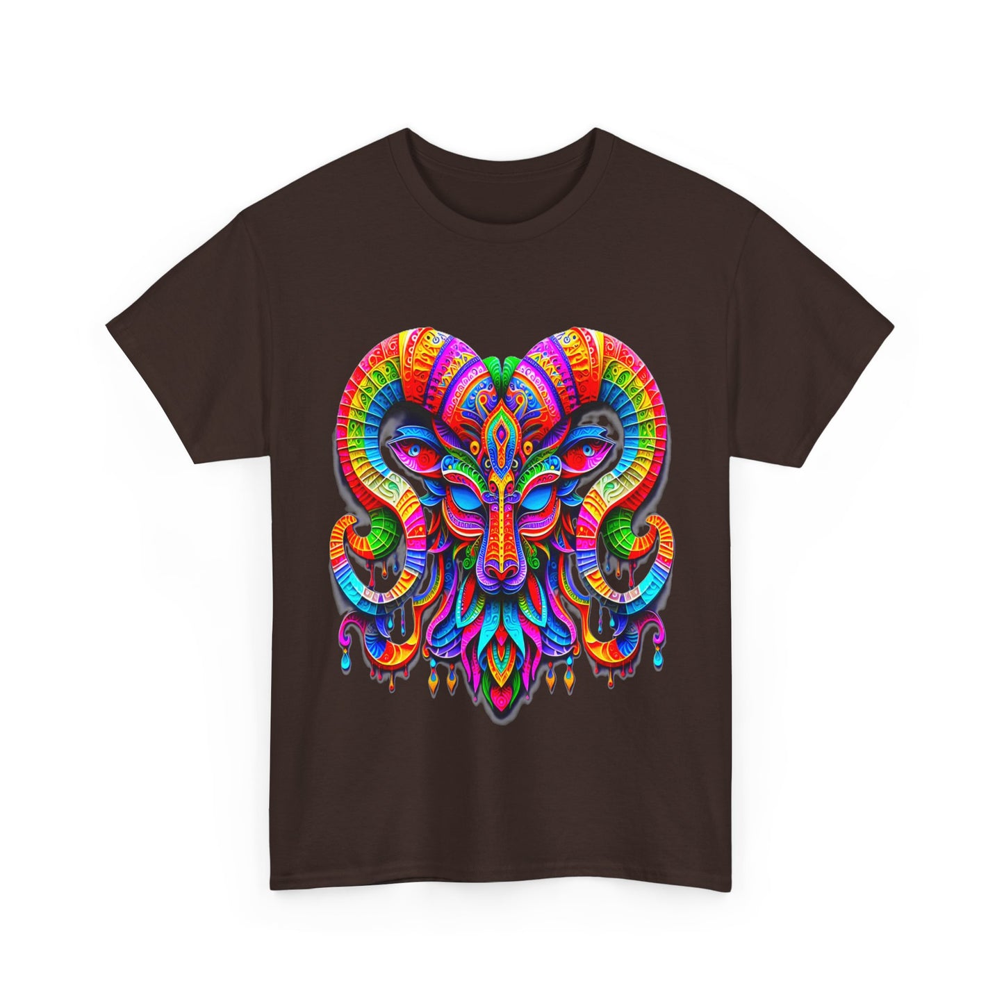 Capricorn Mask, Unisex Heavy Cotton Tee