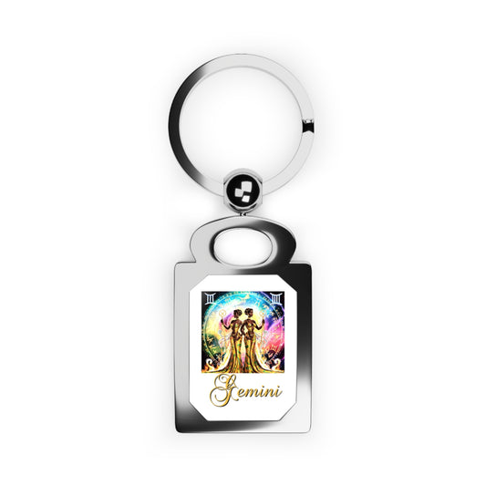 Gemini I, Rectangle Photo Keyring