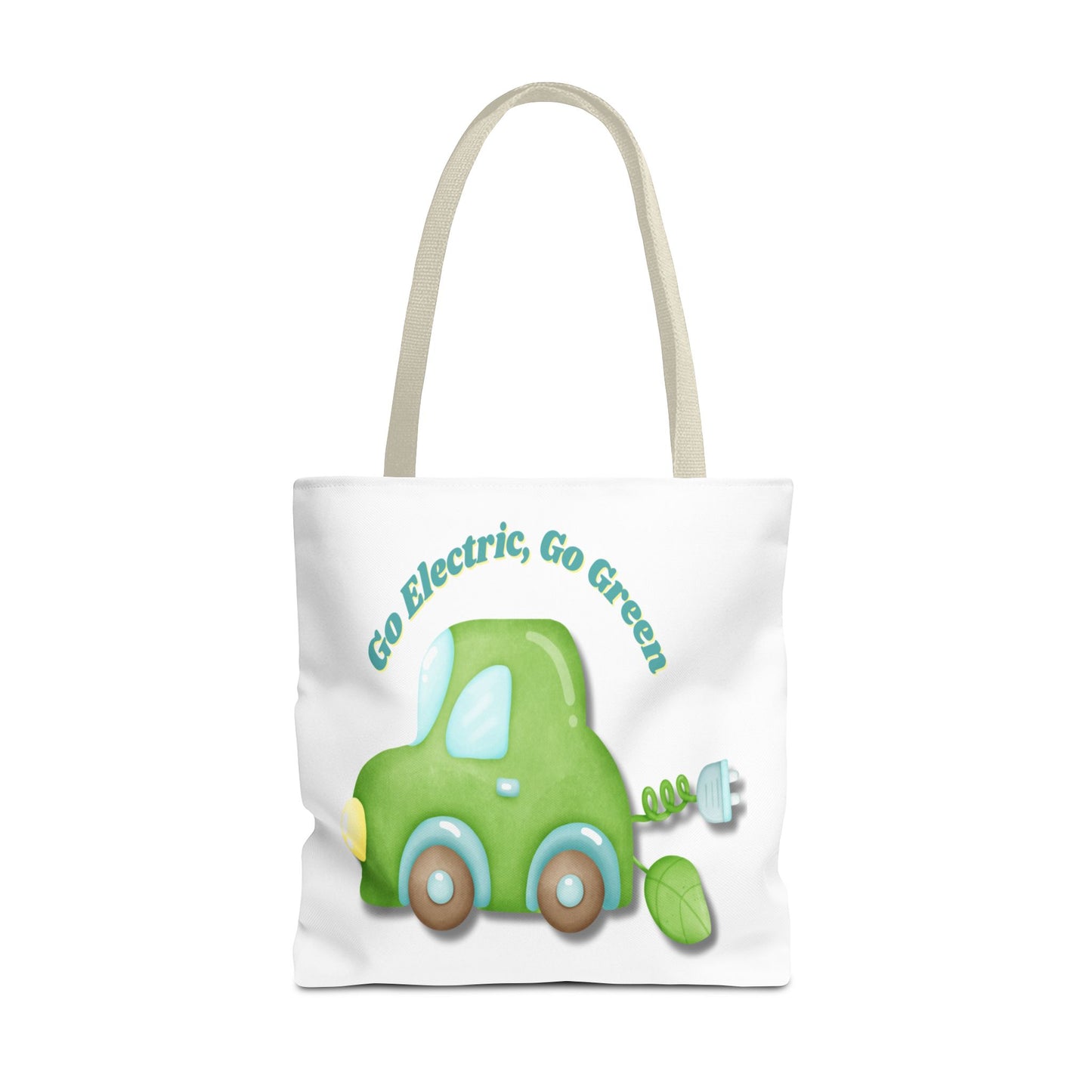 Go Electric, Go Green Tote Bag, 3 Sizes