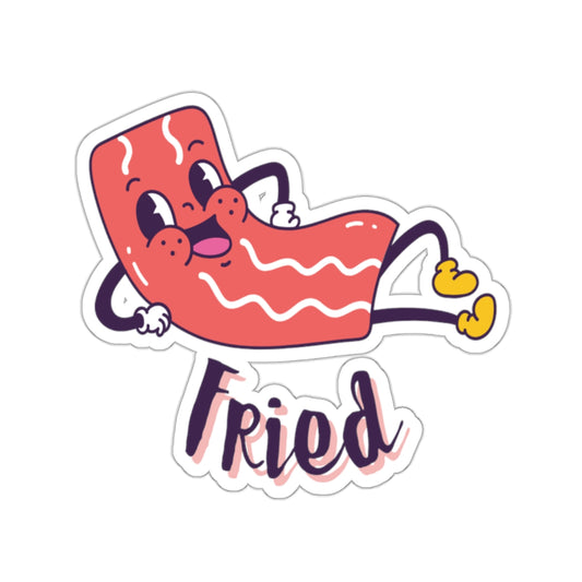 Fried Bacon, Kiss-Cut Stickers