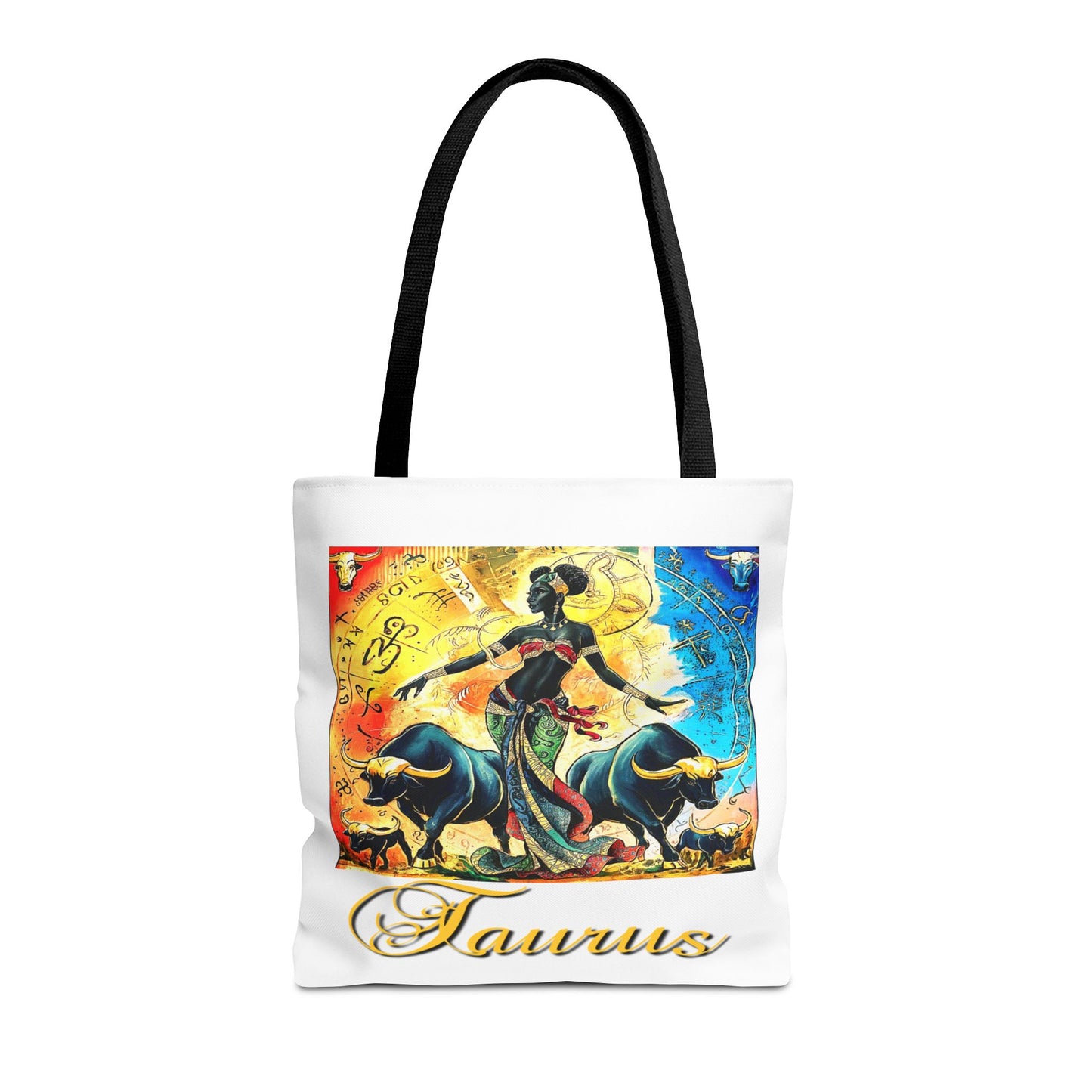 Taurus White Tote Bag, 3 Sizes