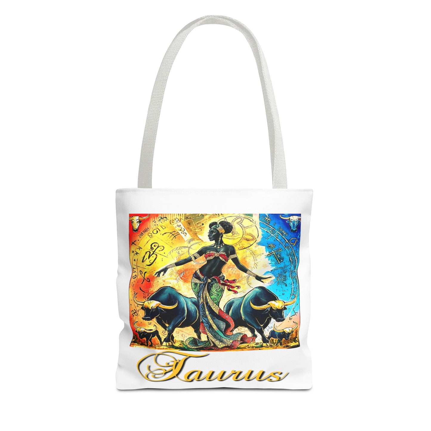 Taurus White Tote Bag, 3 Sizes