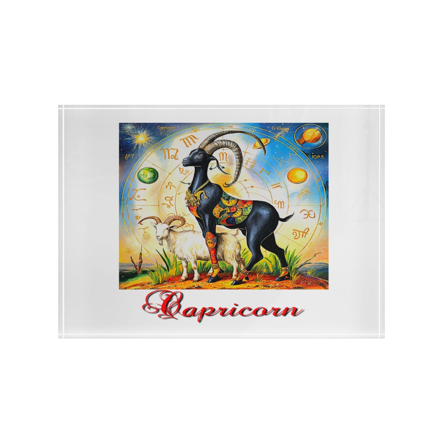 Capricorn, Photo Block (White)