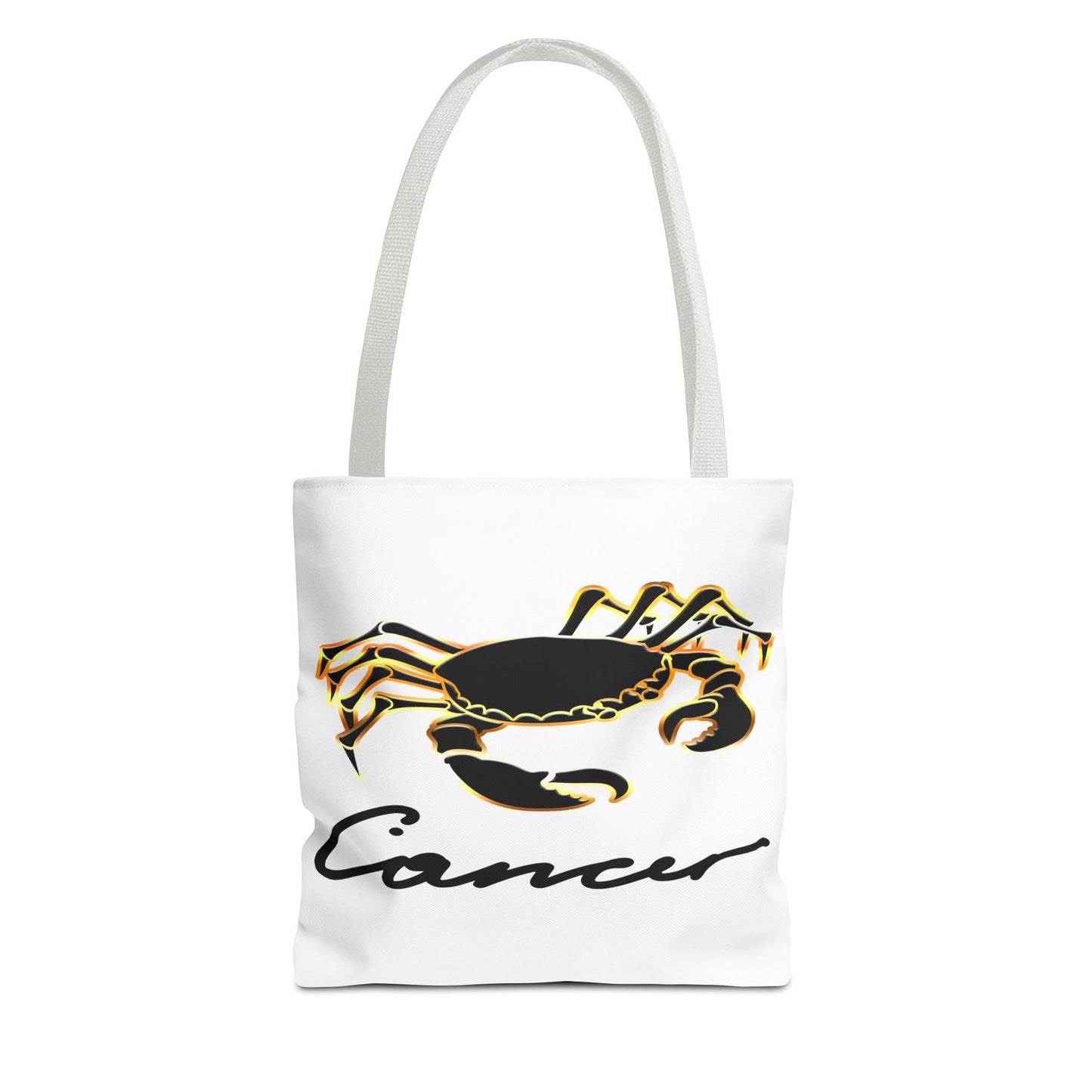 Cancer Crab White Tote Bag, 3 Sizes