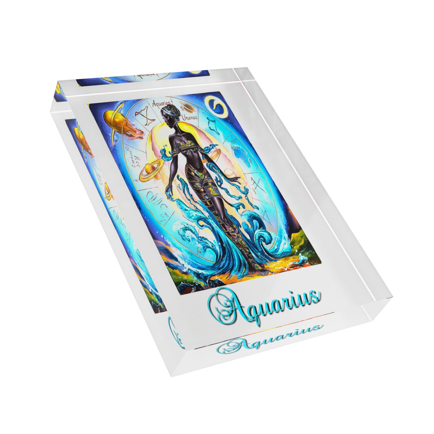 Aquarius, Photo Block (White)