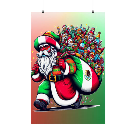 Papá Noel, Matte Vertical Posters