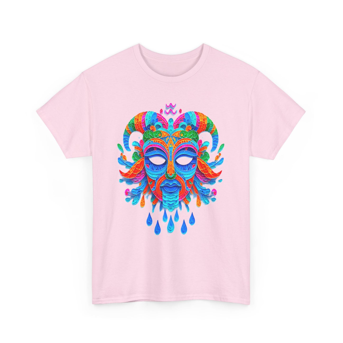 Aquarius Mask, Unisex Heavy Cotton Tee