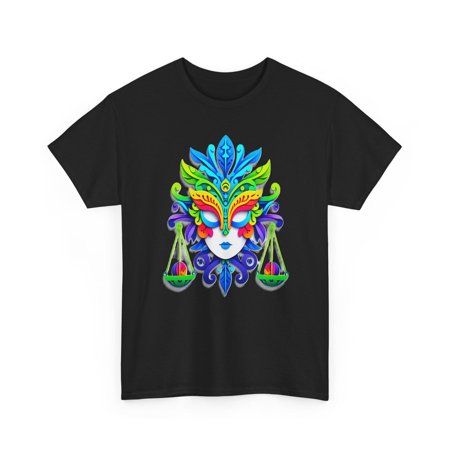 Libra Mask, Unisex Heavy Cotton Tee