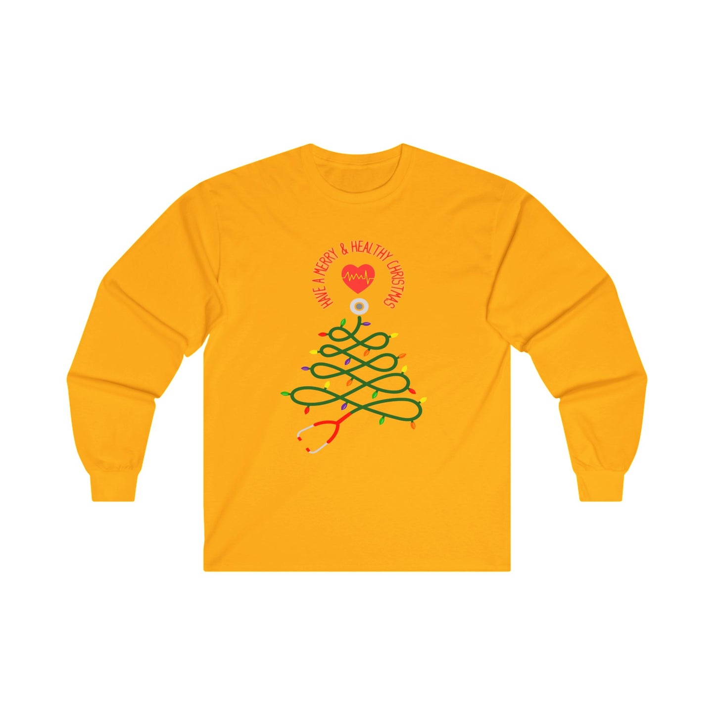 Have a Merry & Healthy Christmas, Unisex Ultra Cotton Long Sleeve Tee