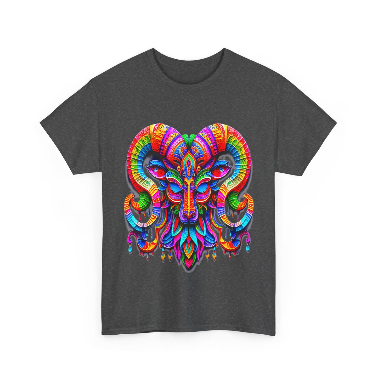 Capricorn Mask, Unisex Heavy Cotton Tee