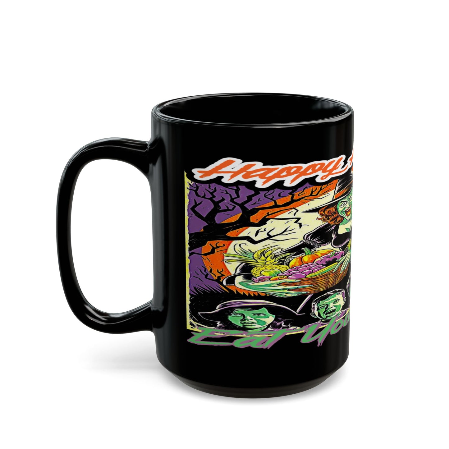 Vegan Halloween, Black Mug (11oz, 15oz)