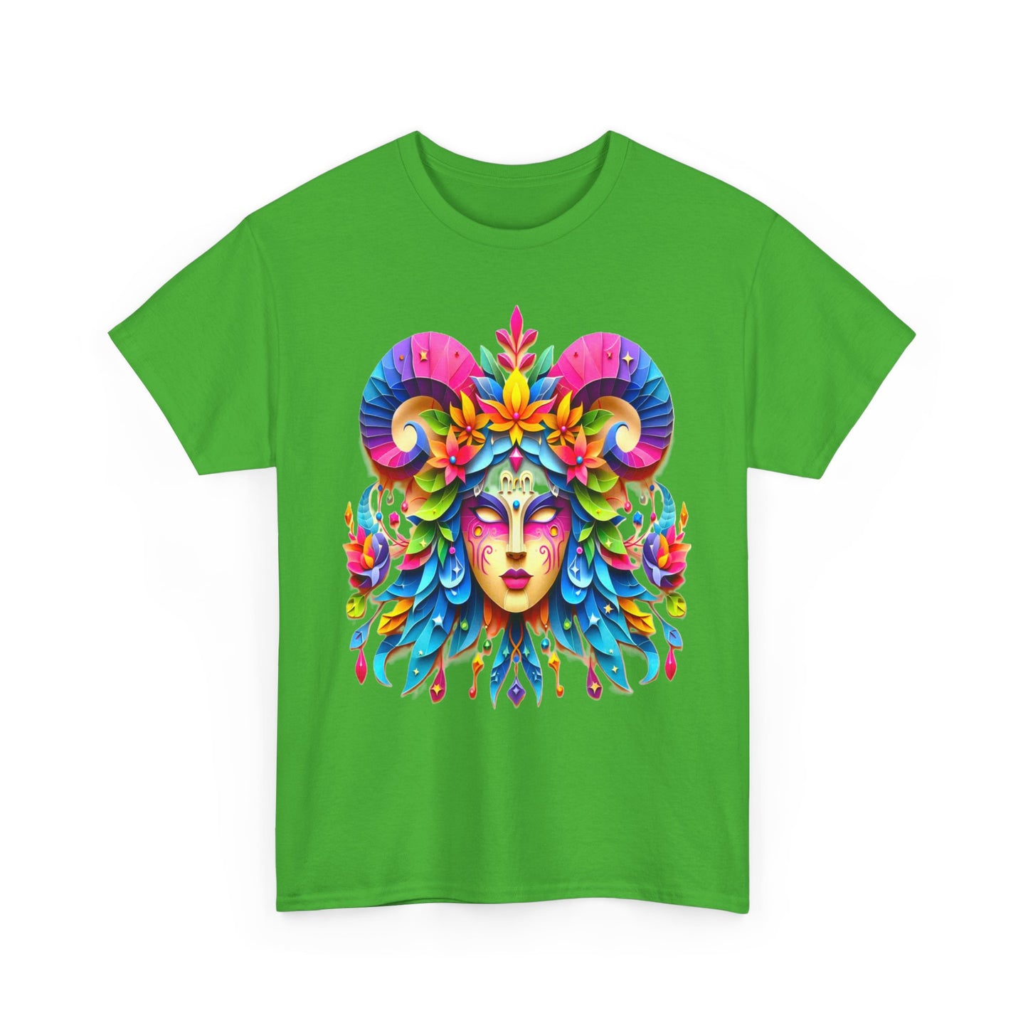 Virgo Mask, Unisex Heavy Cotton Tee