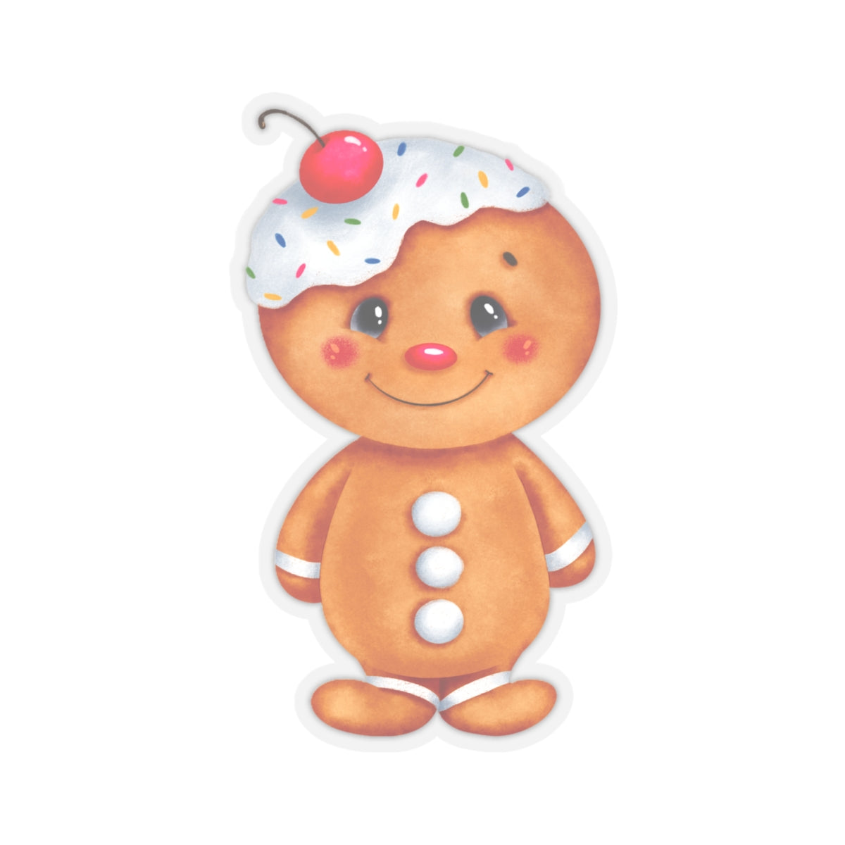 Gingerbread Kid, Kiss-Cut Stickers