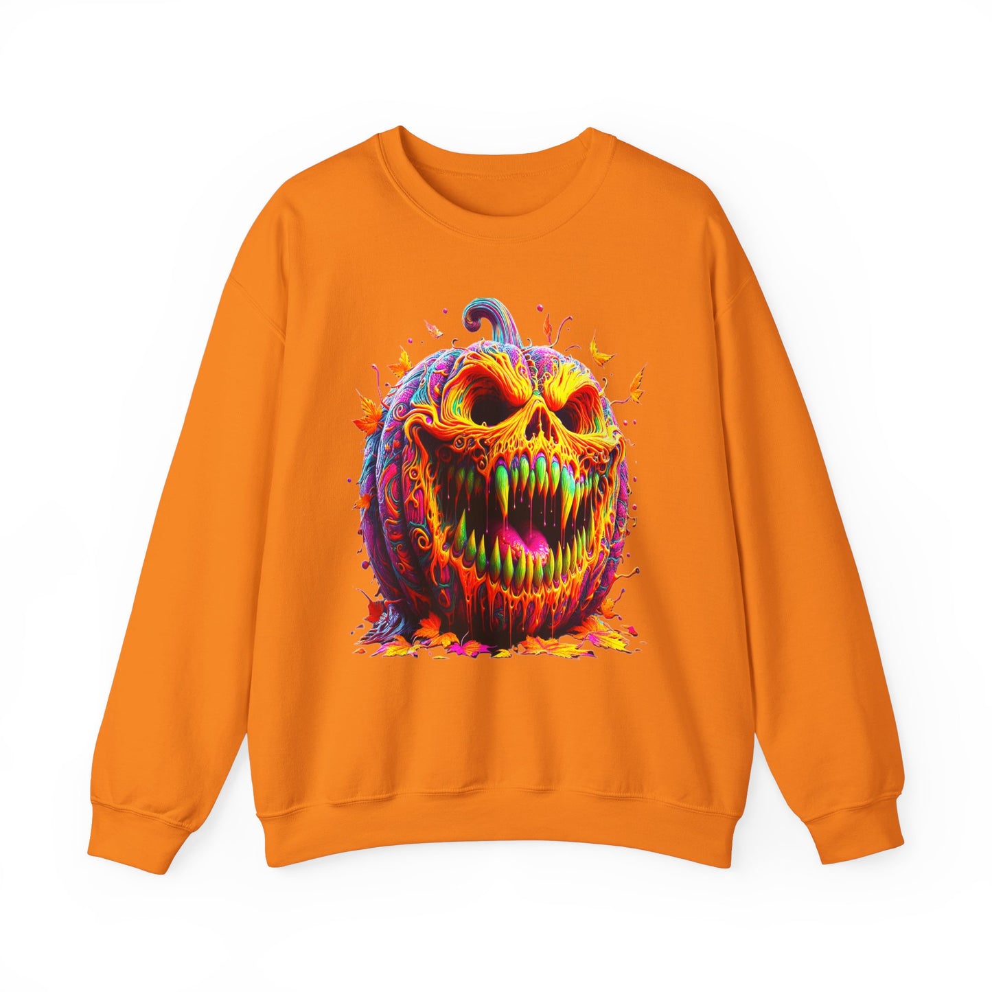 Zombie Pumpkin II, Unisex Heavy Blend™ Crewneck Sweatshirt