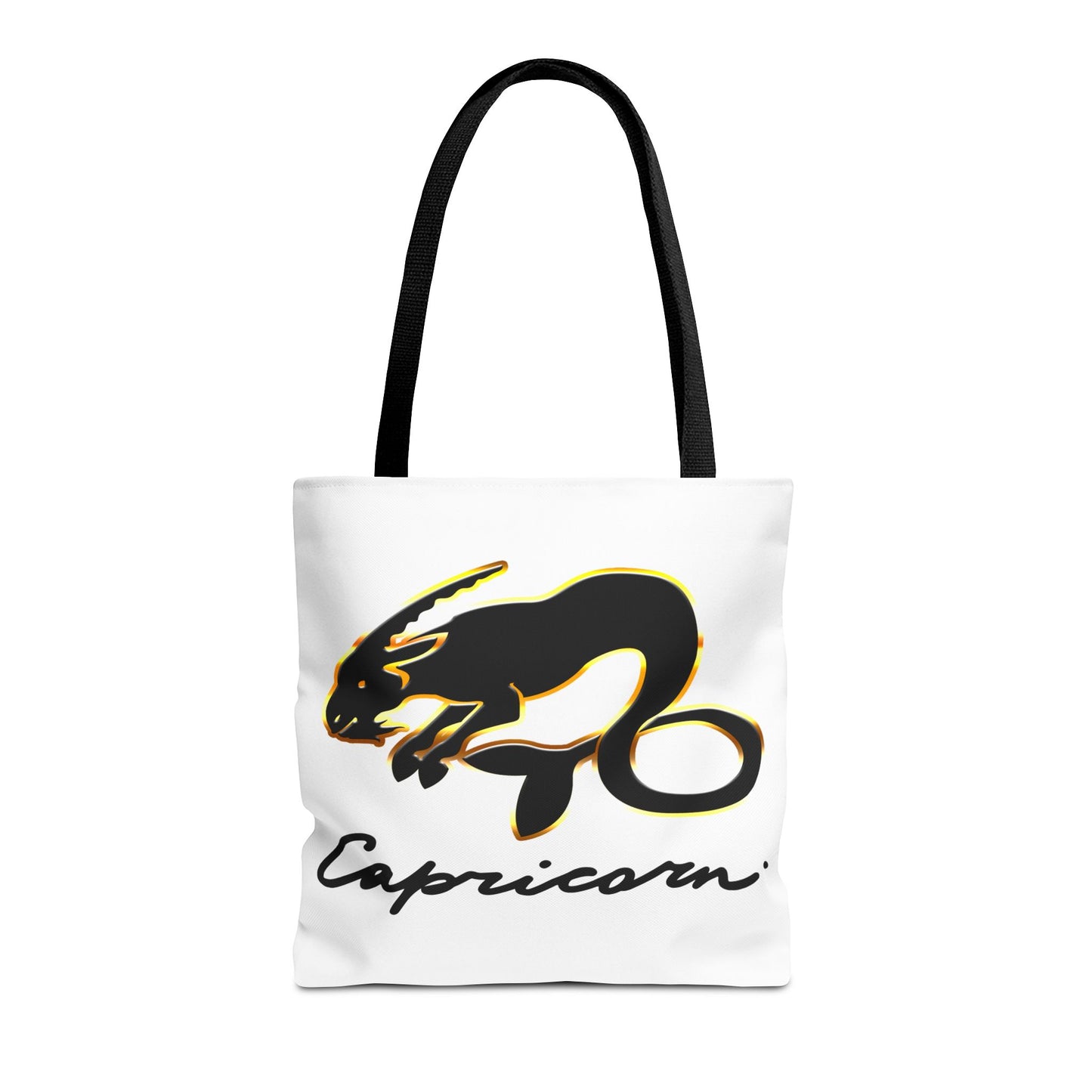 Capricorn Goat White Tote Bag, 3 Sizes