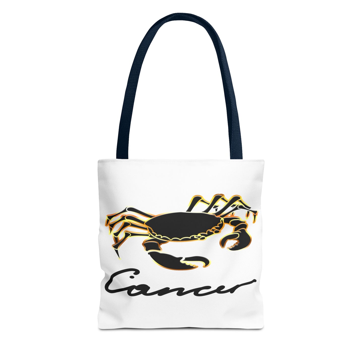 Cancer Crab White Tote Bag, 3 Sizes