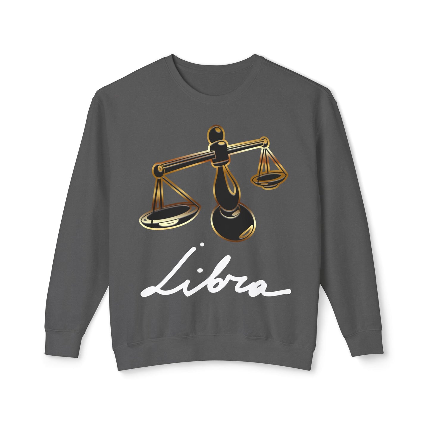 Libra Scales, Unisex Lightweight Crewneck Sweatshirt