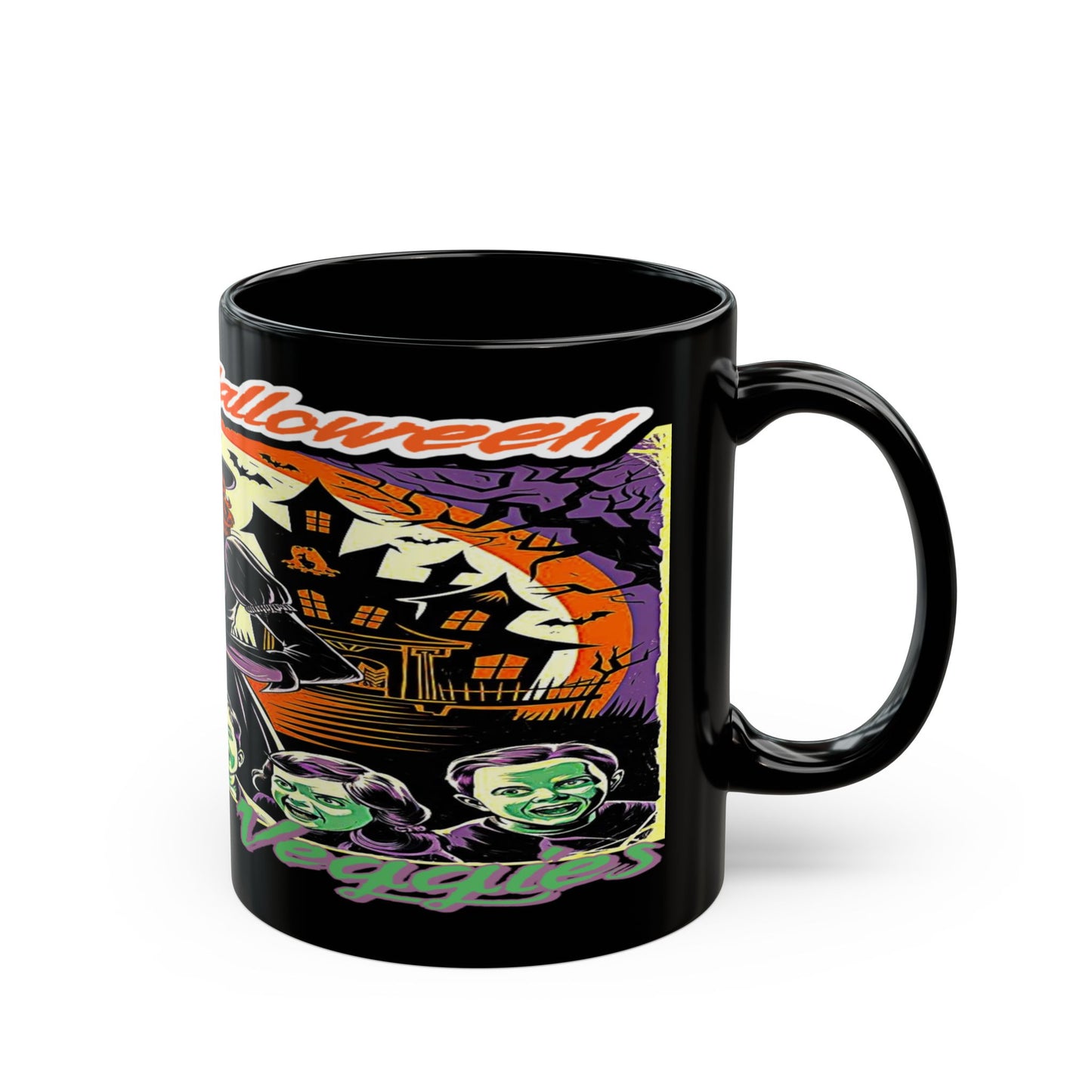 Vegan Halloween, Black Mug (11oz, 15oz)