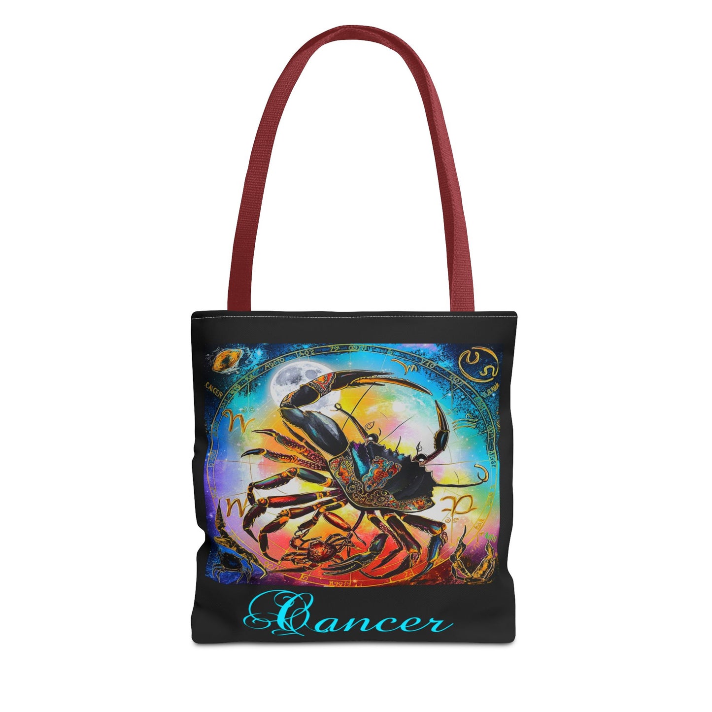 Cancer Black Tote Bag, 3 Sizes