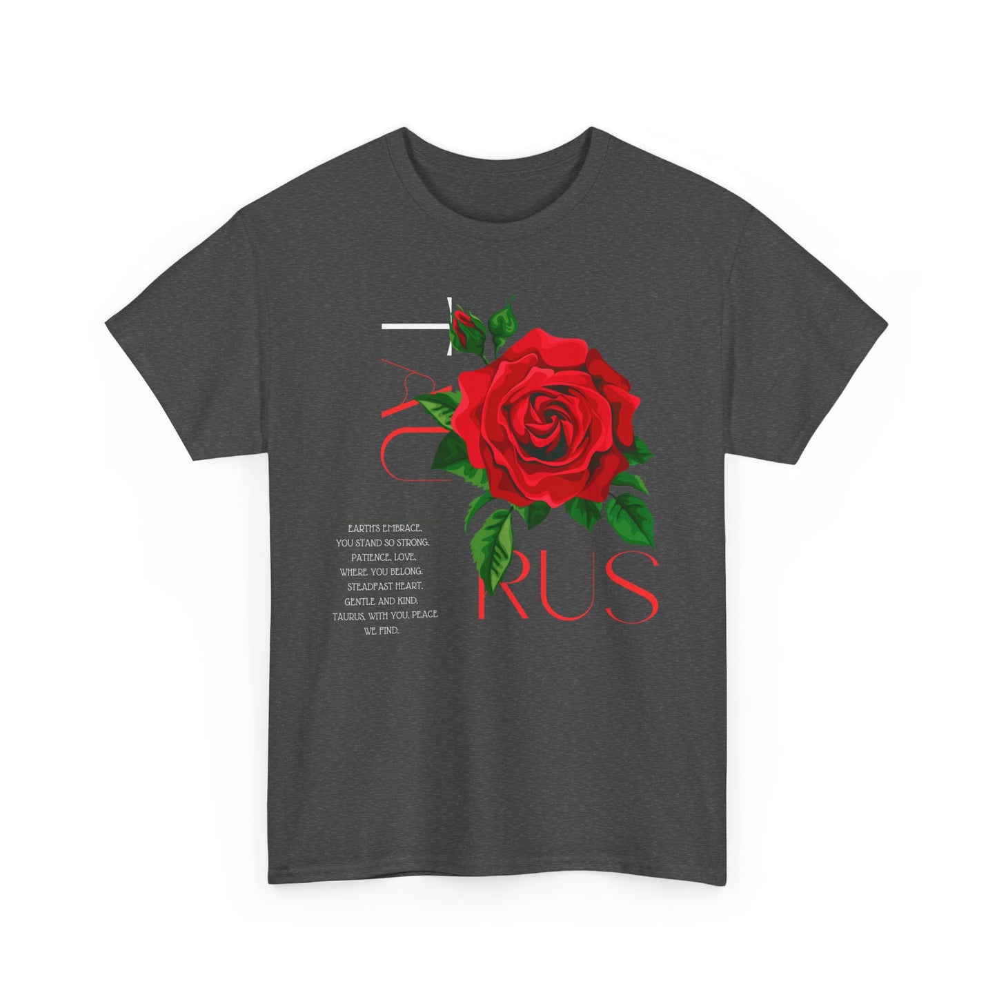 Taurus Rose, Unisex Heavy Cotton Tee